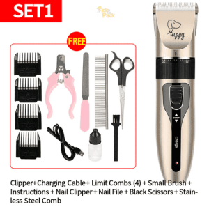 Pet Electric Hair Clipper for Dogs & Cats Grooming Set