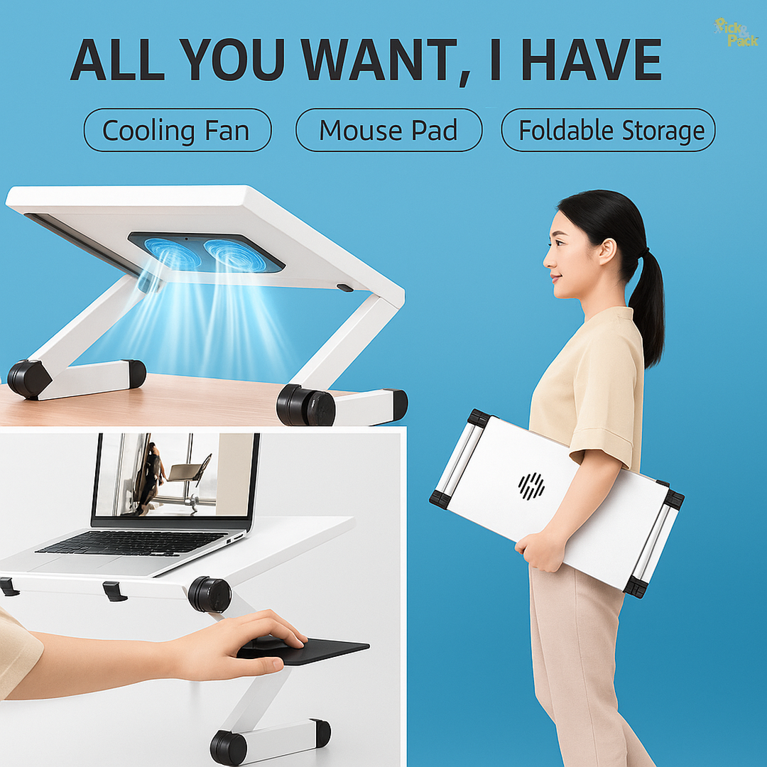 Aluminum Alloy 360° Adjustable Laptop Table