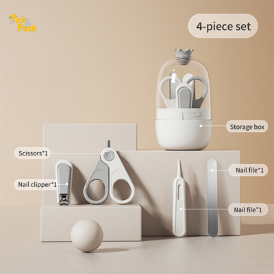 Baby Nail Clipper Set – Newborn Anti-Pinch Safety Tool