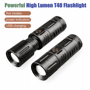 USB Rechargeable Emergency LED Torch Light Portable