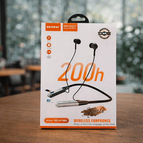 RECRSI RE-NY060 Bluetooth Neckband 200H Battery Sound