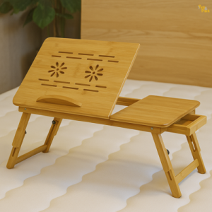 Portable Bamboo Foldable Laptop Table for Bed